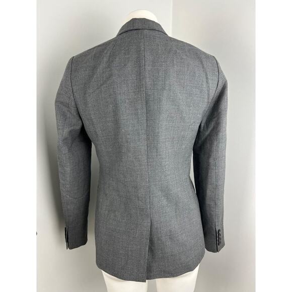Women’s J.Crew Super 120s Wool Charcoal Gray Blazer Career Size 4 - Picture 3 of 6